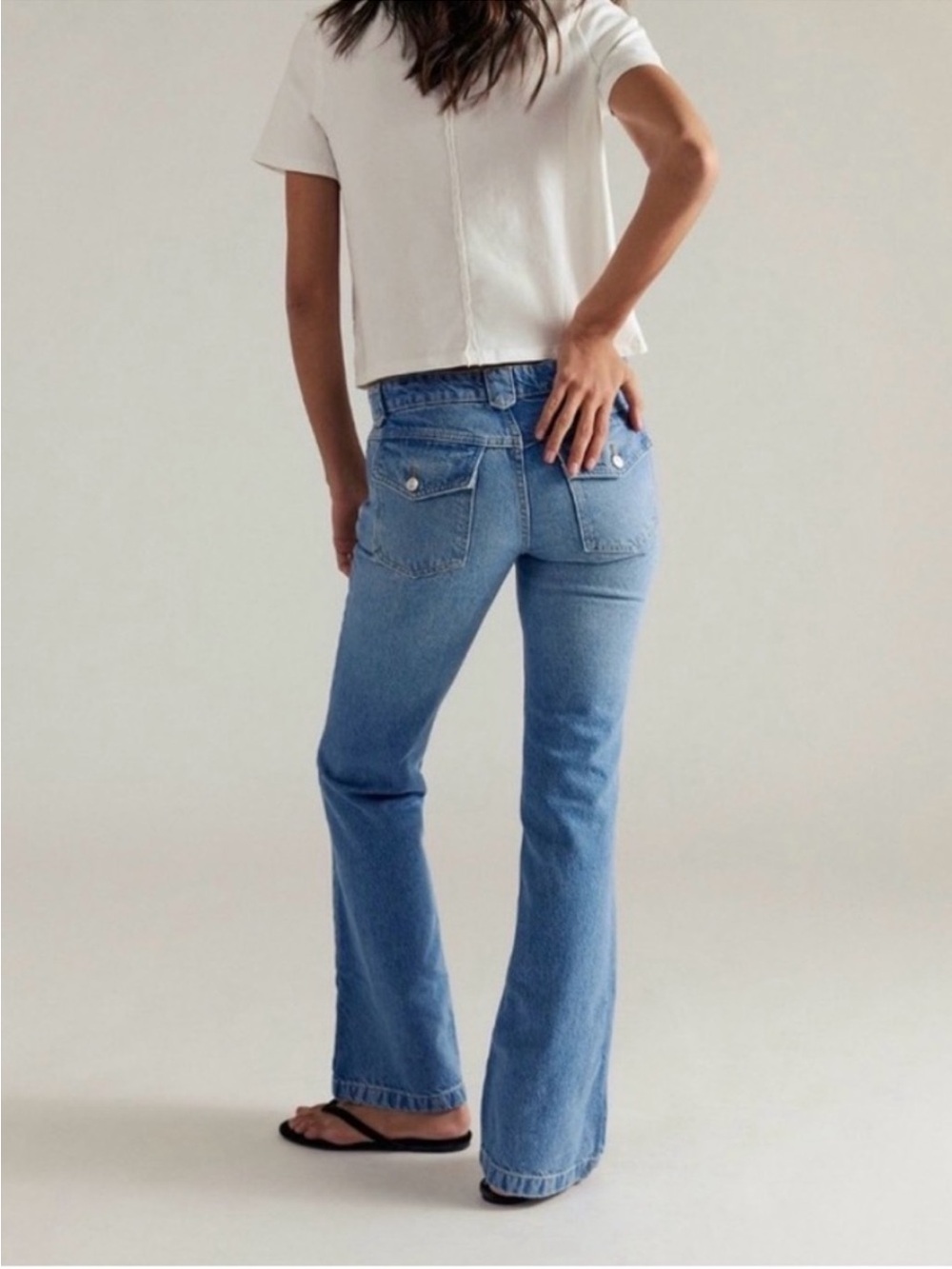We The Free Light Blue Boot Cut Jeans - Picture 2 of 5